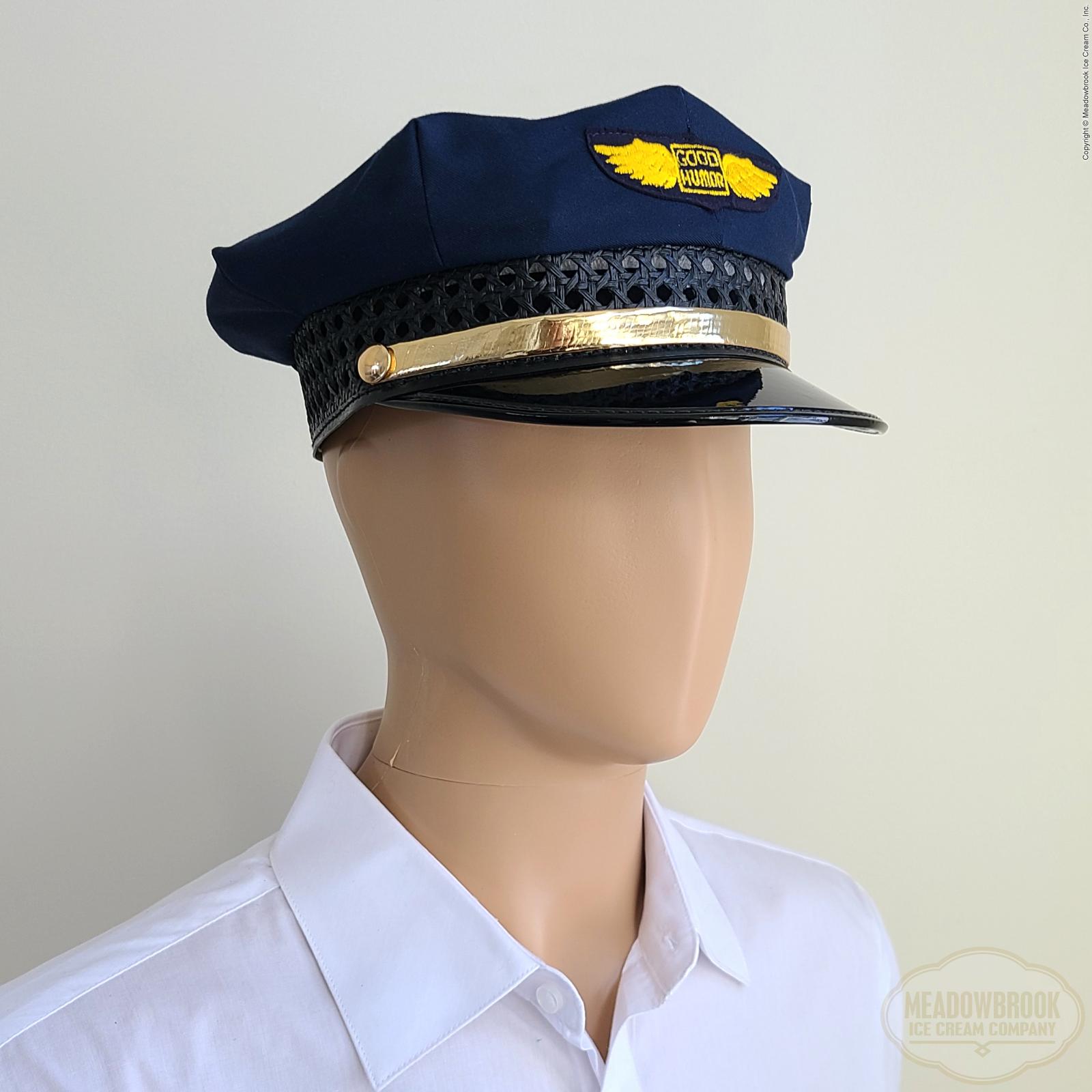 Vintage Good Humor Ice Cream Hat - Blue w/ Gold Embroidered 