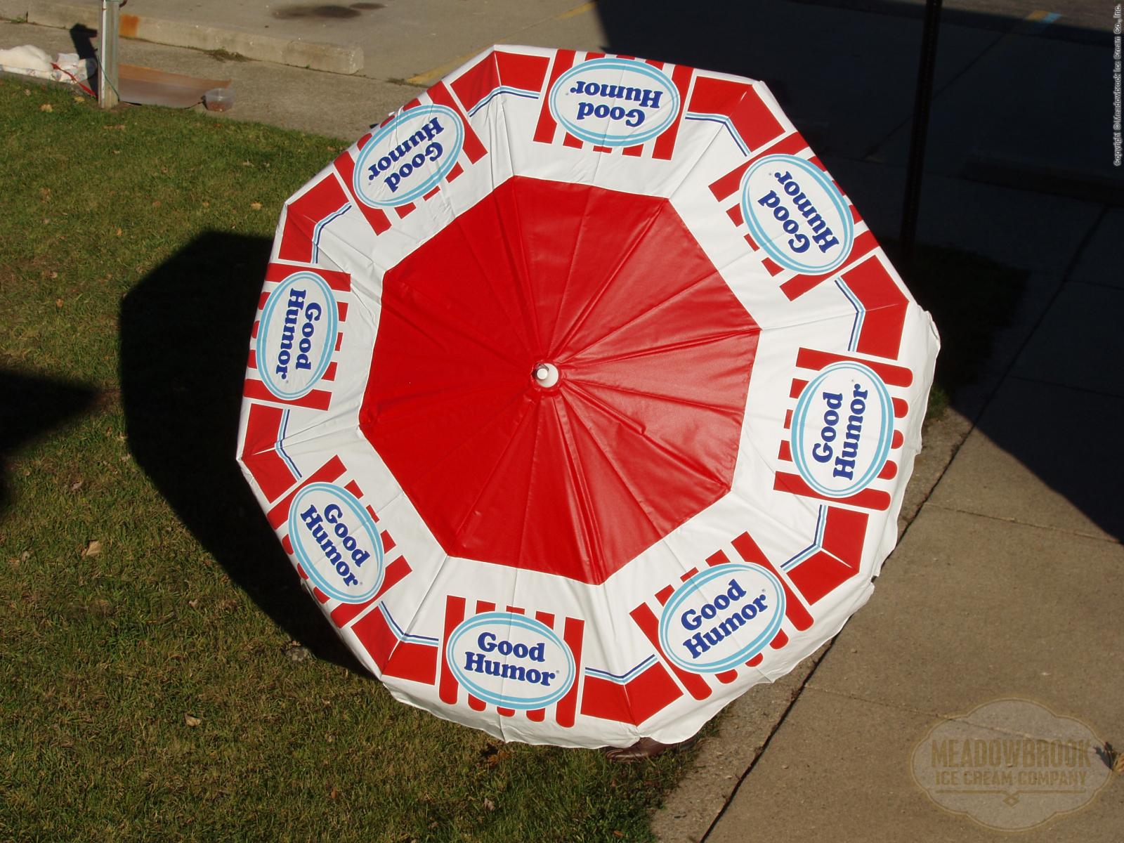 Vintage Good Humor Ice Cream Push Cart Umbrella 6 ft NEW