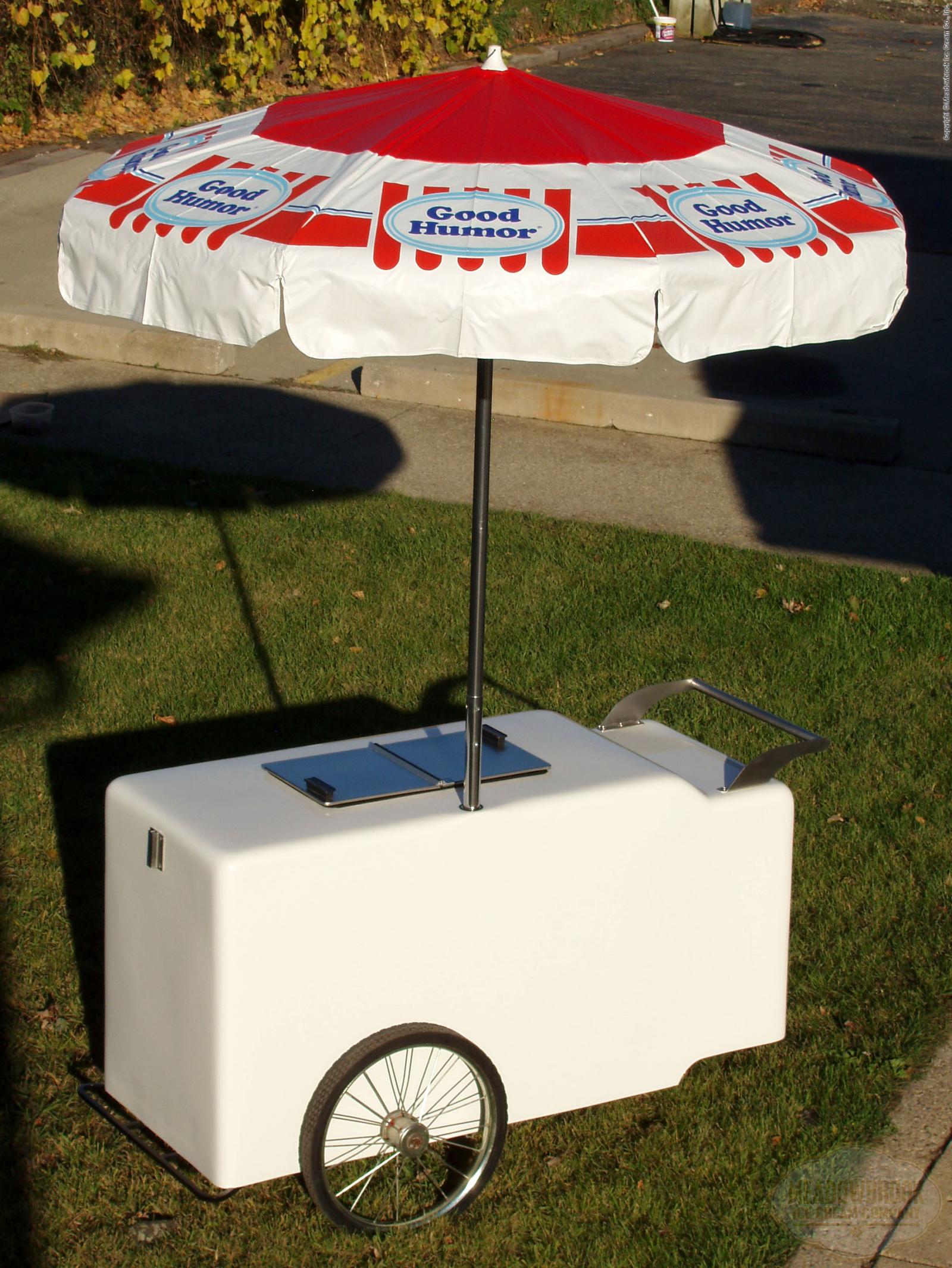 Vintage Good Humor Ice Cream Push Cart Umbrella 6 ft NEW